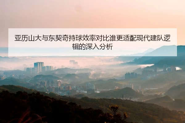 亚历山大与东契奇持球效率对比谁更适配现代建队逻辑的深入分析
